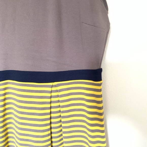 Boden Lila Yellow Striped Peter Pan Dress - Picture 4 of 7